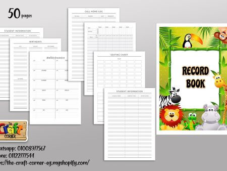 Animals theme record book Fashion