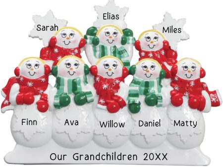 Snowman Family of 8 Table Top Personalized Decor Online Hot Sale