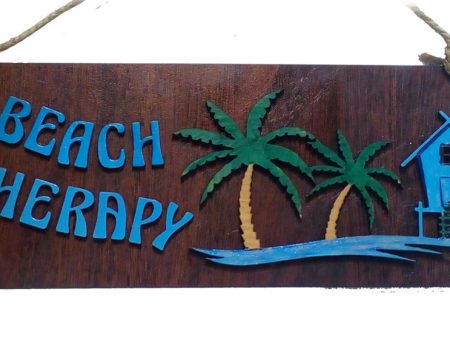 Beach Therapy wooden plaque Sale