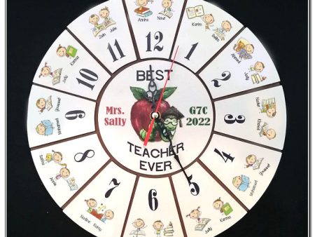 Wooden printed Class clock Cheap