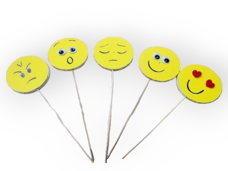 Cupcake toppers (foam)  Smileys  Sale