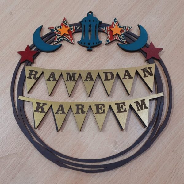 Ramadan Wooden wreath Discount