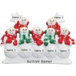 Snowman Family of 7 Personalized Table Top Decor on Sale