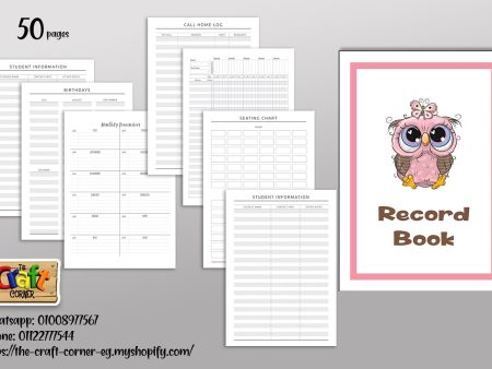 Owls theme record book Online Hot Sale