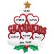 Grandkids Hearts Family of 5 Christmas Ornament Online Hot Sale