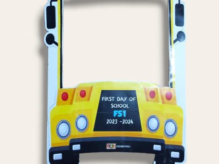 Back to school bus photo frame Hot on Sale