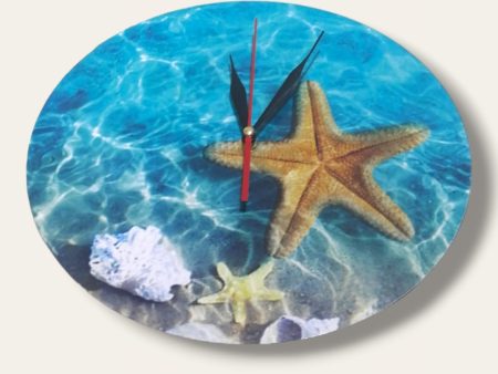 Wooden printed beach clock Online Sale