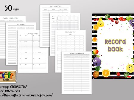 Fruits theme record book Hot on Sale