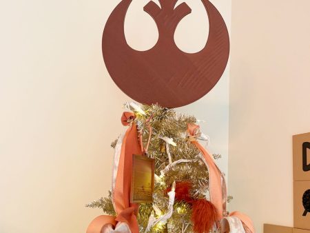 Rebel Emblem Christmas Tree Topper Online now