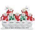 Snowman Family of 7 Personalized Table Top Decor on Sale