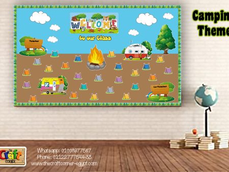 Camping Welcome Board Set on Sale