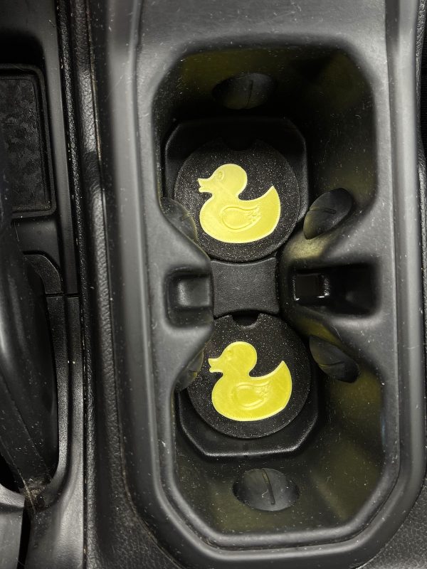 Rubber Duck Car Coasters - Set of 2 - Clearance on Sale