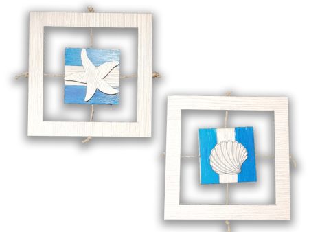 Beach wall art (set of 2 frames) on Sale