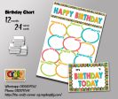 Stirpes and dots Birthday Chart Set (2) Supply