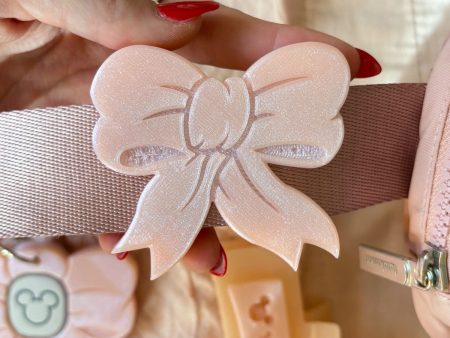 Blush Bow Belt and Bag Charm For Discount