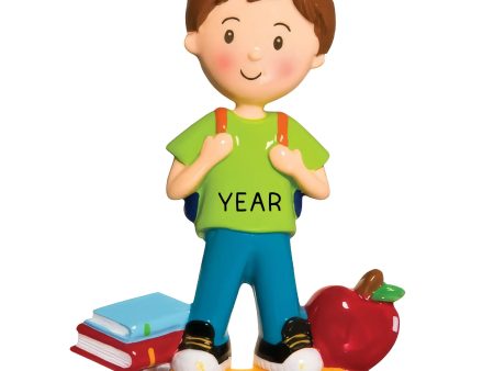 First Day Of School Christmas Ornament - Boy on Sale