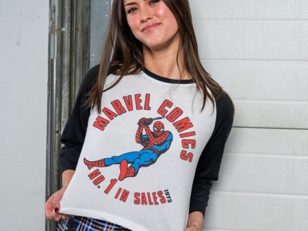 Retro Spider-Man Crop Raglan Cheap