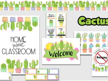 Cactus Welcome Board Set on Sale