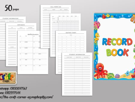 Under the sea theme record book For Cheap