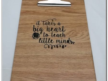 Wooden engraved clipboard Supply