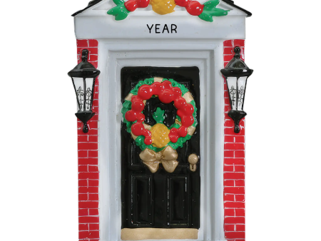 Red Brick Home Door Personalized Ornament Supply