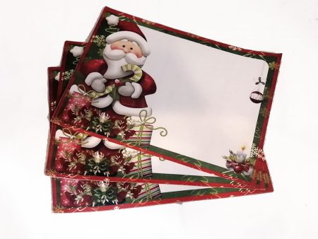 Canvas Printed tablemats (Set of 6).. Santa design Online