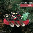 Bear Canoe Family of 3 Christmas Ornament Supply