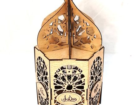 Ramadan wooden 3D lantern Online Sale