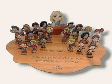 3D wooden Class (Cartoon) For Sale