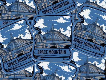 Space Mountain Sticker Cheap