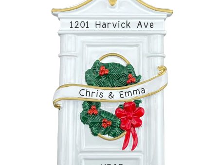 White Door Personalized Ornament - New Home Supply