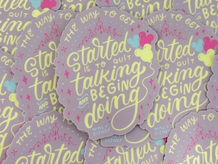 Begin Doing Sticker on Sale