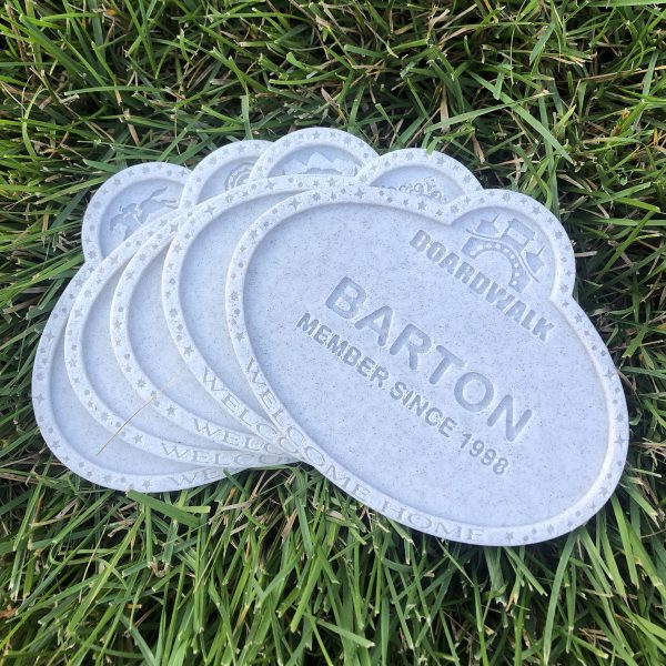 DVC Member Name Tag Drink Coaster - Customizable Supply