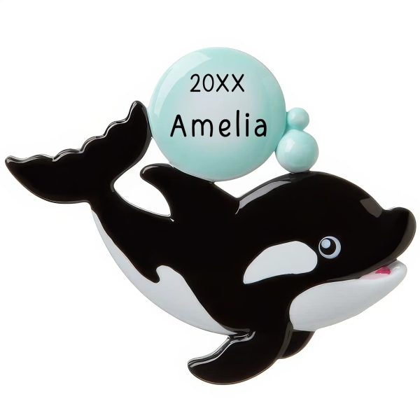 Orca Killer Whale Personalized Ornament Cheap