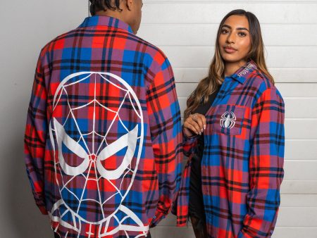 Spider-Man Print Flannel Discount