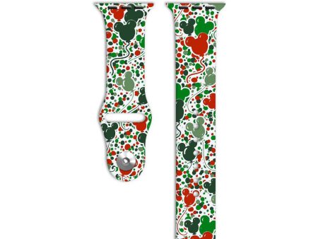 Holly Jolly Balloon Confetti Apple Watch Band Discount