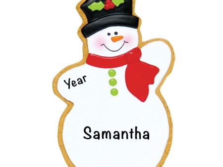 Snowman Cookie Personalized Ornament Hot on Sale