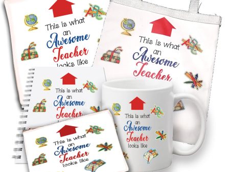 Teacher collection (Tote bag, notebook, pouch, mug, cushion) Awesome teacher on Sale