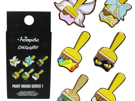 Neopets Paint Brush Blind Box Pins Hot on Sale