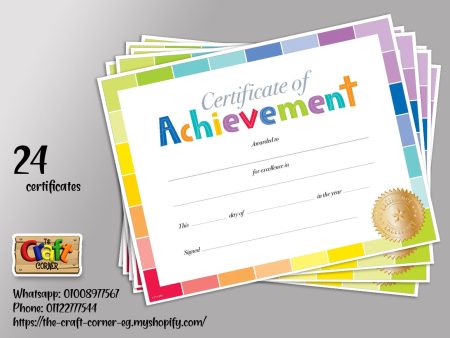 Certificate of achievement Supply