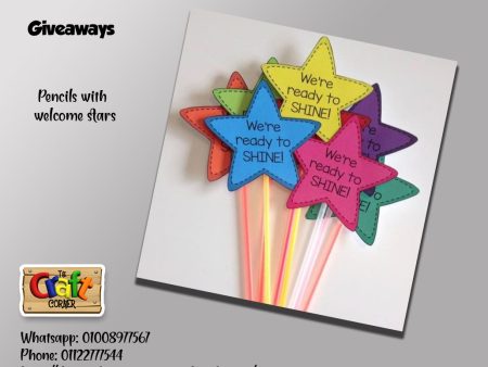 Pencils with welcome stars Online