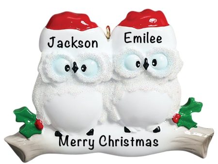 Owl Couple Christmas Ornament Online Hot Sale