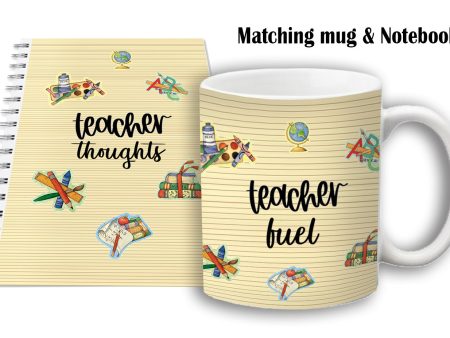 Teacher mug and notebook set (teacher...) For Sale