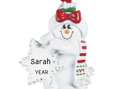 Winter Snow Woman Christmas Ornament For Discount