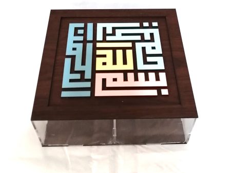 Acrylic & wood box (pastels) For Cheap