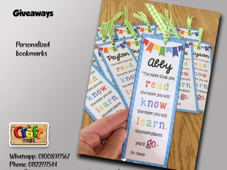 Personalized bookmark Online Sale