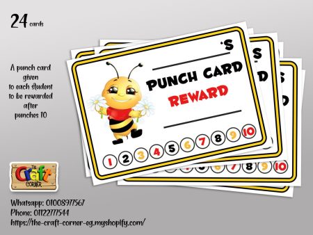 Punch cards: Bees For Sale