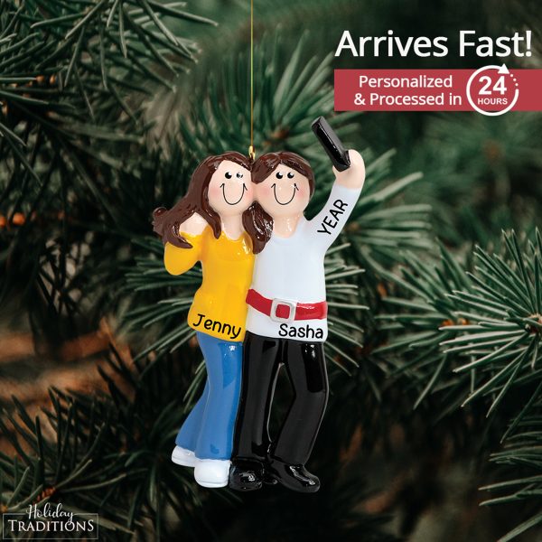 Selfie BFF Christmas Ornament on Sale