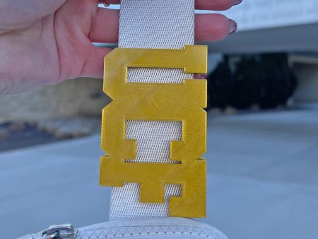 Customizable Varsity Letters Collection Belt and Bag Charm on Sale