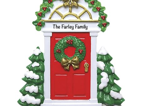 Red Door Personalized Ornament Sale